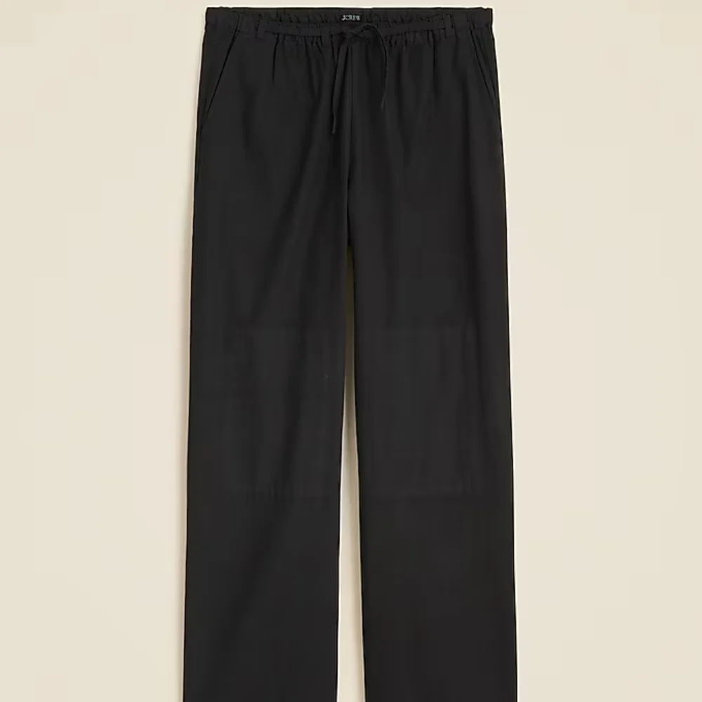 J. Crew relaxed utility pant in cotton blend Black Tall Small - Picture 3 of 6